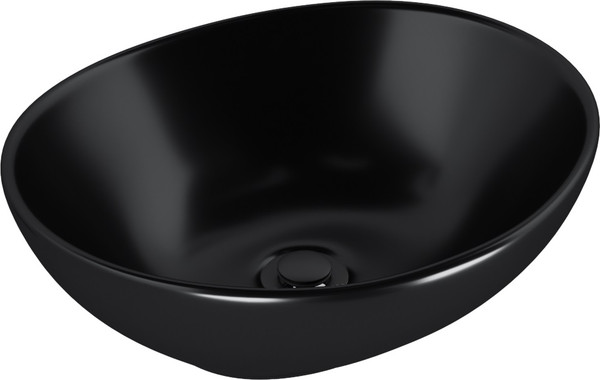 Изображение товара Умывальник со смесителем Lauter 21652-A + Reef 21CK8678BS + сифон 21635B + дон.клапан 21190B (черный матовый)