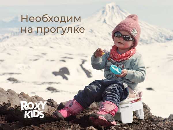 Изображение товара Дорожный горшок ROXY-KIDS HandyPotty / HP-255WG (белый/светло-серый)