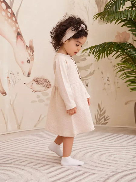 Изображение товара Платье для малышей Rant Waffy / 6-92  (Milk, р.92)