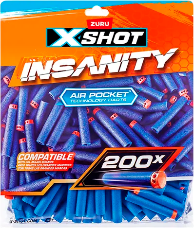 Изображение товара Боеприпасы для оружия игрушечного Zuru X-Shot Insanity / 44148 (200шт)