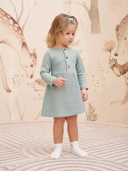 Изображение товара Платье для малышей Rant Waffy / 6-92  (Mint, р.98)