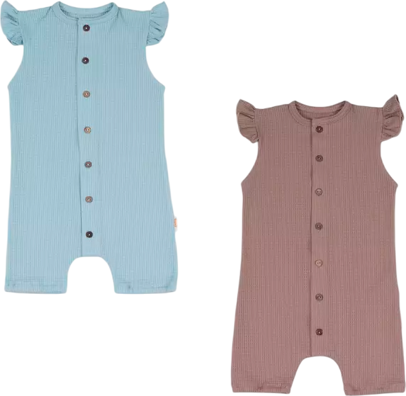 Изображение товара Набор комбинезонов для малышей Rant Waffy / 8-92 (2шт, Blue/Brown, р.92)