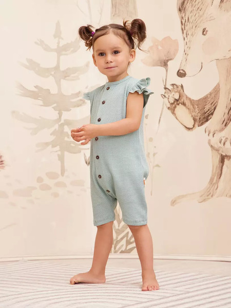 Изображение товара Набор комбинезонов для малышей Rant Waffy / 8-92 (2шт, Milk/Mint, р.86)