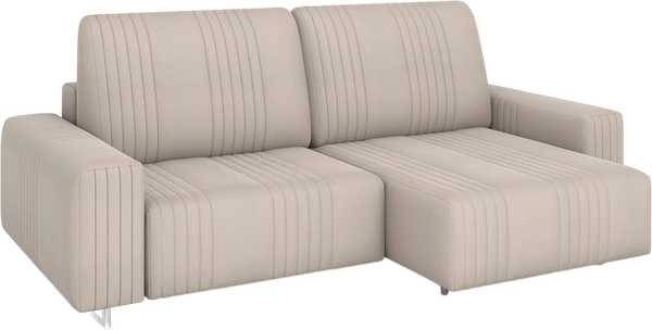 Изображение товара Диван П-образный Rivalli Уолтер УП 1000 + 1000 + оттоманка + угловая секция + 1000 (Angora N Beige/полиалюминий)