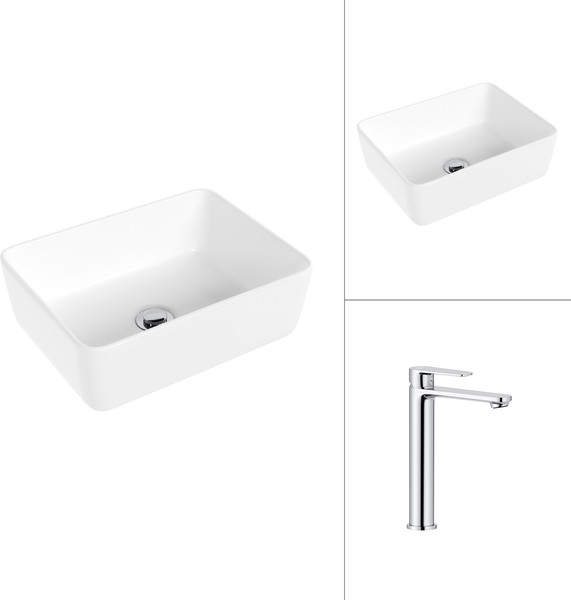 Изображение товара Умывальник со смесителем Lauter 21674B + Moon 21СK81691C