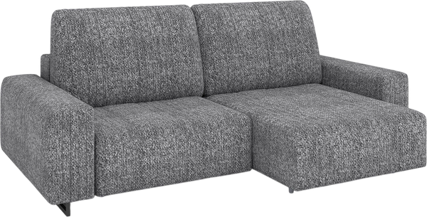 Изображение товара Диван П-образный Rivalli Уолтер УП 1000 + 1000 + оттоманка + угловая секция + 1000 (Katrin Grey/черный муар)