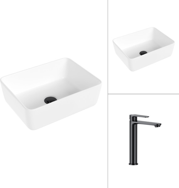 Изображение товара Умывальник со смесителем Lauter 21674B + Moon 21СК8691BS