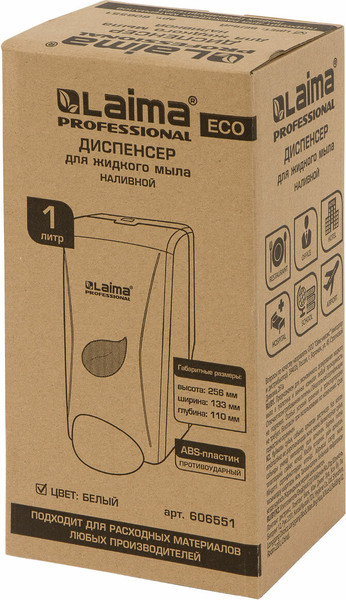 Изображение товара Дозатор Laima Professional Eco / 606551 (белый)