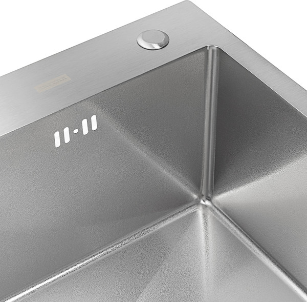 Изображение товара Мойка кухонная Arfeka ECO AR 60x50+CL AR G+DS AR Decor Volcanic (сатин, с дозатором и коландером)