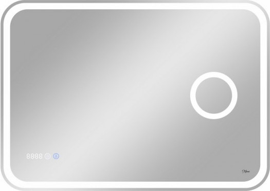 Изображение товара Зеркало Maroni Logic LED 1000х700 (с увеличительным зеркалом и часами)