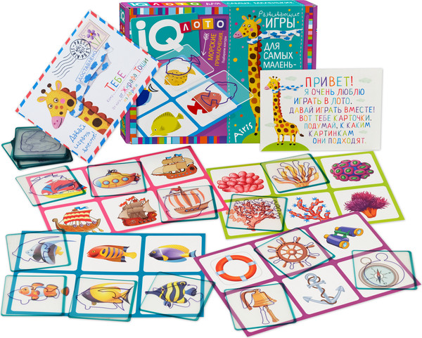 Изображение товара Развивающая игра Айрис-пресс Лото. Морские приключения. Подбираем контуры / 4650388211312