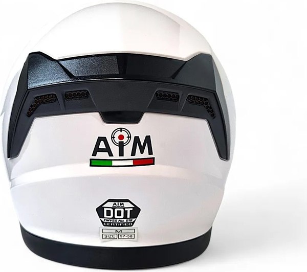 Изображение товара Мотошлем AiM JK320 / 320-007-XL (XL, белый глянец)