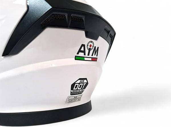 Изображение товара Мотошлем AiM JK320 / 320-007-XL (XL, белый глянец)