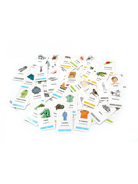 Изображение товара Развивающие карточки Айрис-пресс Тематические. Мои первые итальянские слова, твердая обложка