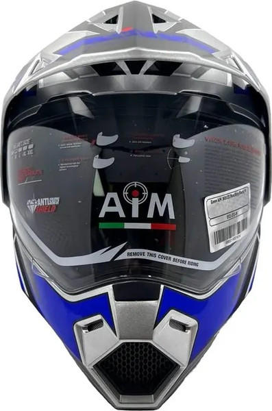 Изображение товара Мотошлем AiM JK802S / 802-012-XL (XL, синий/серый/черный)