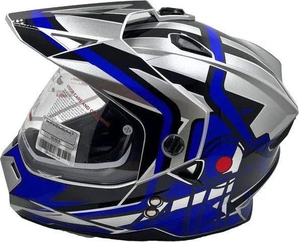 Изображение товара Мотошлем AiM JK802S / 802-012-XL (XL, синий/серый/черный)