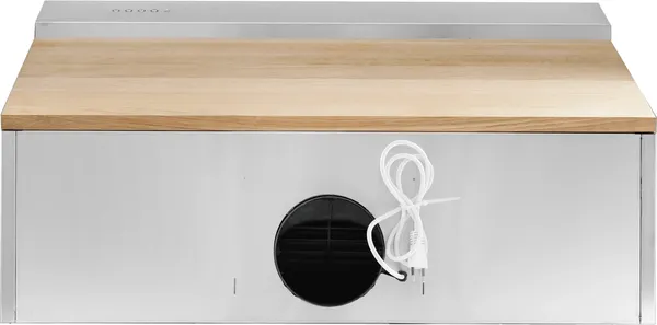 Изображение товара Вытяжка Т-образная Elikor Фарм 90H-650-E3D (нержавеющая сталь/дуб неокрашенный)