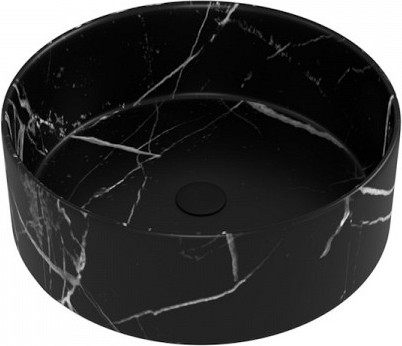 Изображение товара Умывальник Teymi Lina D35 / T50183 (мрамор черный матовый)