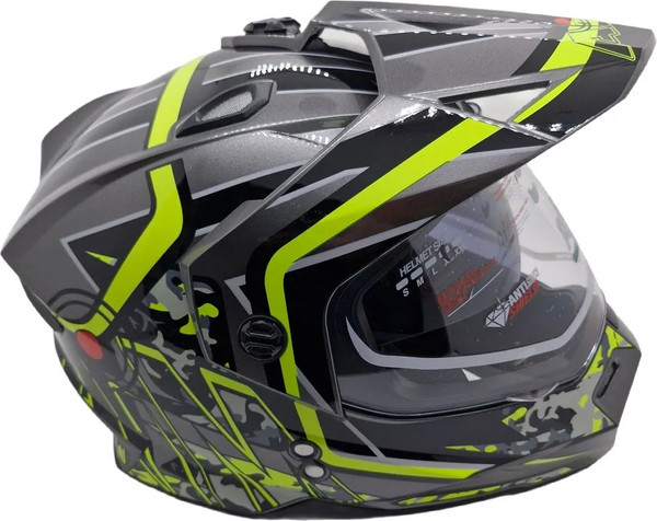 Изображение товара Мотошлем AiM JK802S / 802-014-XS (XS, желтый/серый/черный)