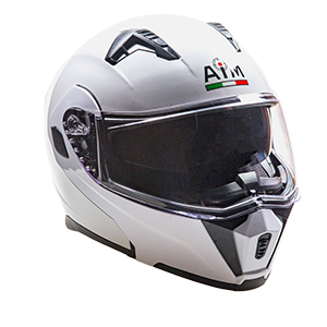 Изображение товара Мотошлем AiM JK906 / 906-007-M (M, белый глянец)