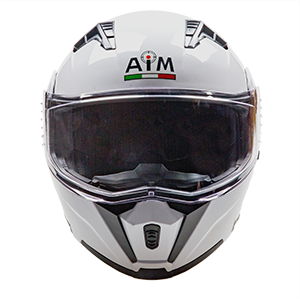 Изображение товара Мотошлем AiM JK906 / 906-007-M (M, белый глянец)