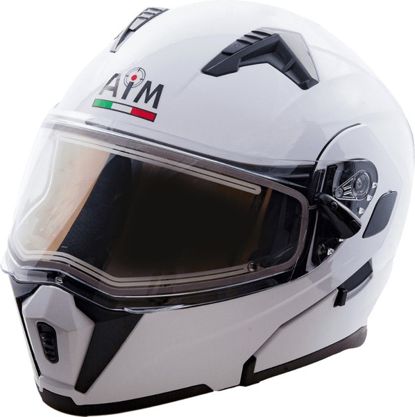 Изображение товара Мотошлем AiM JK906 / 906-007-M (M, белый глянец)