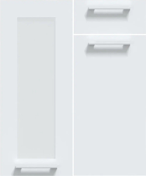 Изображение товара Кухонный гарнитур Интерлиния Мила Gloss 3.6-ПМ4 (капучино глянец/капучино глянец/бискайская сосна)