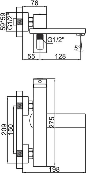 Изображение товара Смеситель Gerhans K13027W