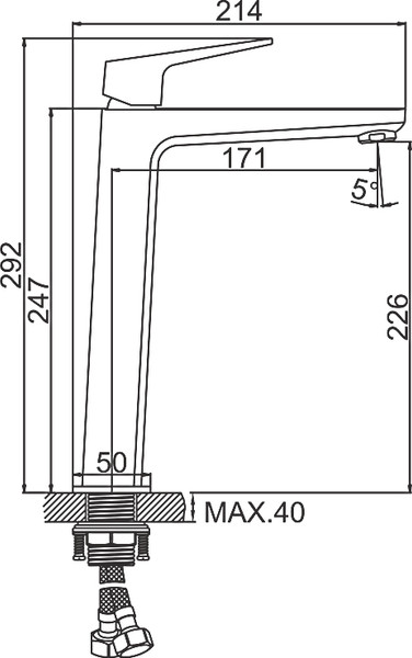 Изображение товара Смеситель Ledeme 1181B