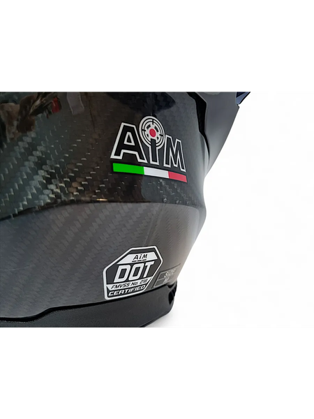 Изображение товара Мотошлем AiM RH359 / 359-001-L (L, глянцевый карбон)