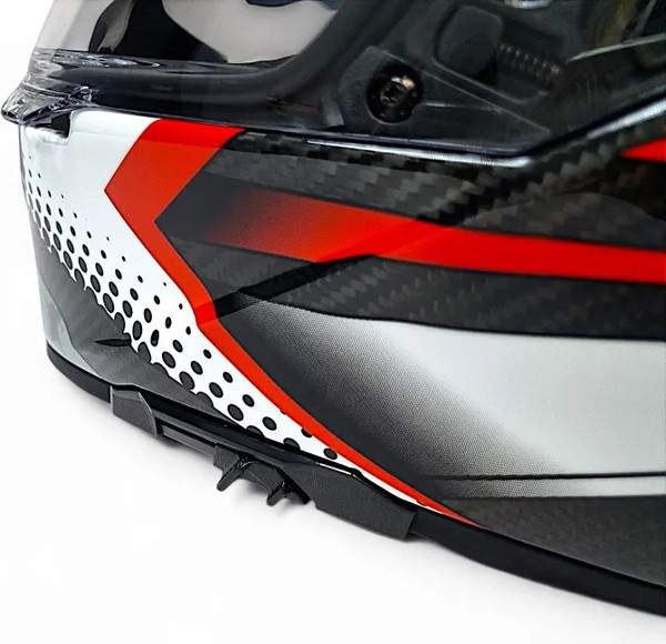 Изображение товара Мотошлем AiM RH360 / 360-002-S (S, Carbon Battle Red)