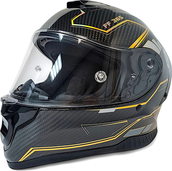 Изображение товара Мотошлем AiM RH365 / 365-012-M (M, Carbon Kaiqi Golden)