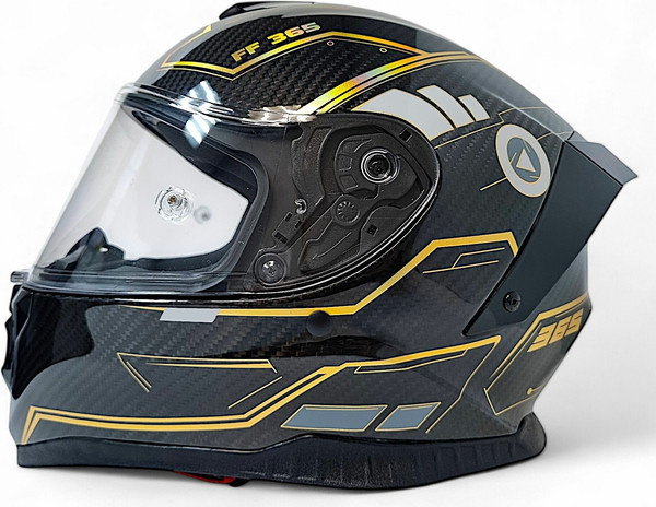 Изображение товара Мотошлем AiM RH365 / 365-012-XL (XL, Carbon Kaiqi Golden)