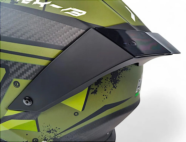 Изображение товара Мотошлем AiM RH365 / 365-013-L (L, Carbon Renault Green)