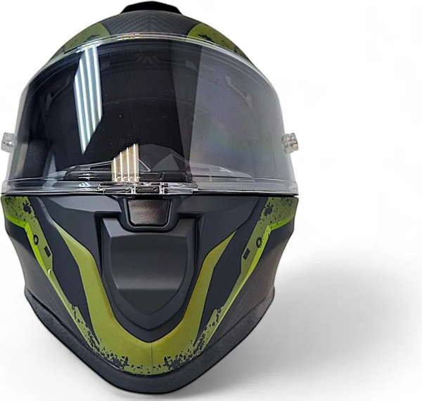 Изображение товара Мотошлем AiM RH365 / 365-013-L (L, Carbon Renault Green)