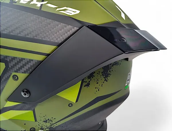 Изображение товара Мотошлем AiM RH365 / 365-013-M (M, Carbon Renault Green)