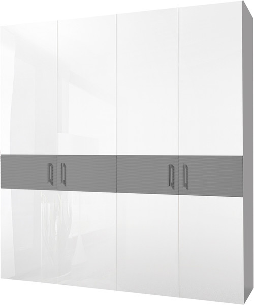 Изображение товара Шкаф ФорестДекоГрупп Вена 4-х створчатый (белый/серый)