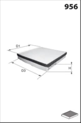 Изображение товара Салонный фильтр Misfat HB177