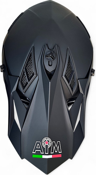 Изображение товара Мотошлем AiM RH855 Fiber Glass RH855-008-L (L, черный матовый)