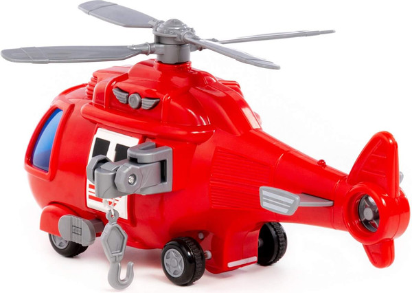 Изображение товара Вертолет игрушечный Полесье Импульс пожарный / 61823 (в коробке)
