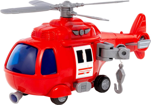 Изображение товара Вертолет игрушечный Полесье Импульс пожарный / 61823 (в коробке)