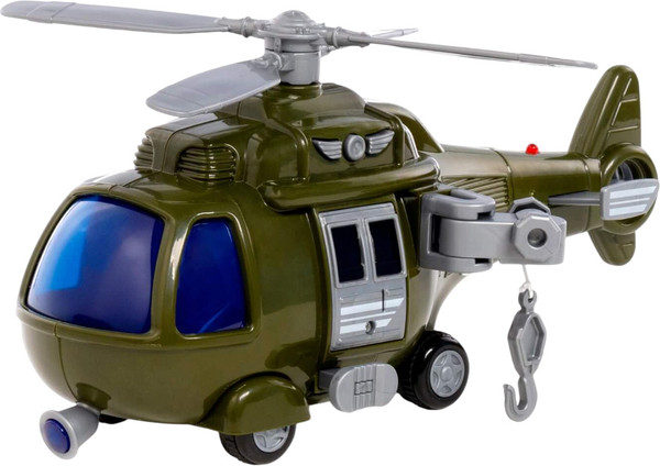Изображение товара Вертолет игрушечный Полесье Импульс военный / 61830 (в коробке)