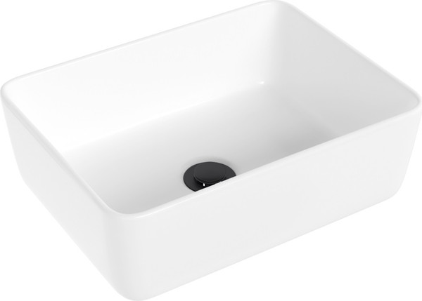 Изображение товара Умывальник со смесителем Lauter 21674B + Cascade 21СК0655BS с сифоном 21635B (черный матовый)