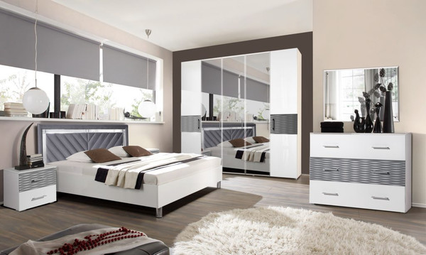 Изображение товара Зеркало ФорестДекоГрупп Вена (белый/серый)