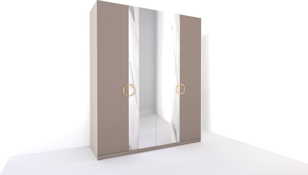 Изображение товара Комплект мебели для спальни ФорестДекоГрупп Никея 4 160 (пудра)