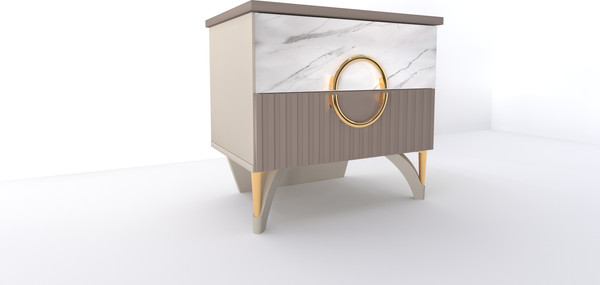 Изображение товара Комплект мебели для спальни ФорестДекоГрупп Никея 4 160 (пудра)