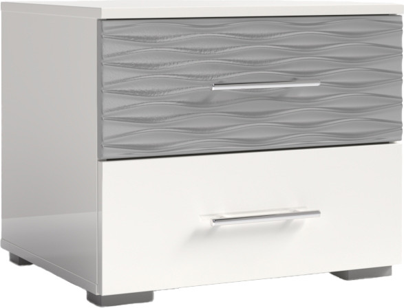 Изображение товара Комплект мебели для спальни ФорестДекоГрупп Вена 4 (белый/серый)