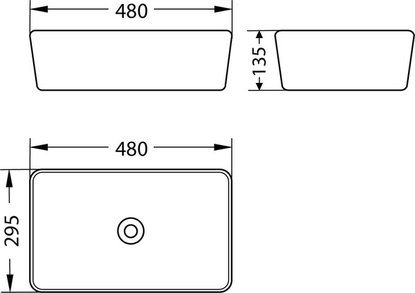 Изображение товара Умывальник со смесителем Lauter 21674A + Moon 21СK81691C + сифон 21635CH + дон.клапан 21190CH (хром)