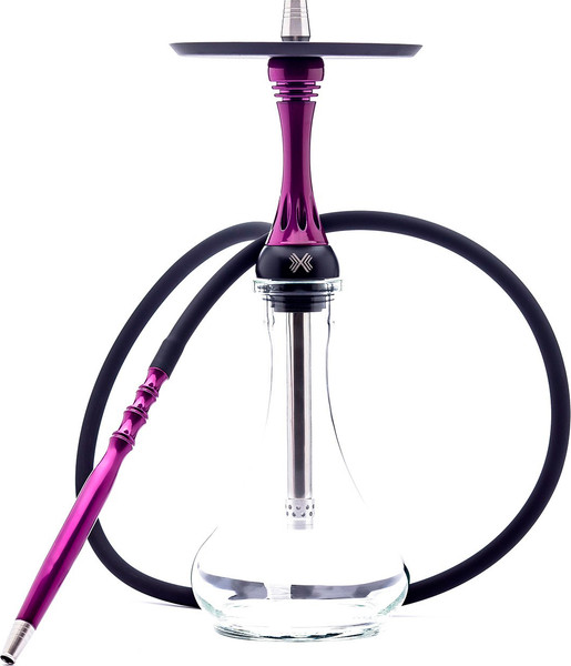 Изображение товара Шахта для кальяна Alpha Hookah X Purple (силиконовый шланг, мундштук, диффузор)