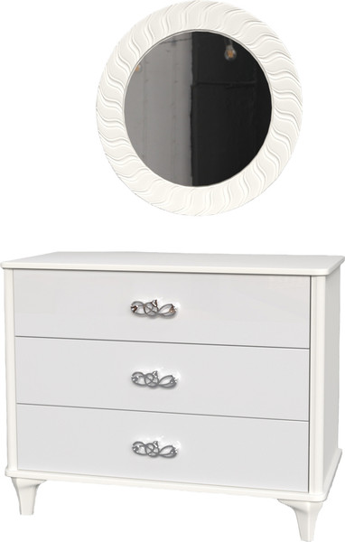 Изображение товара Комплект мебели для спальни ФорестДекоГрупп Опера 4.1 (белый/белый)